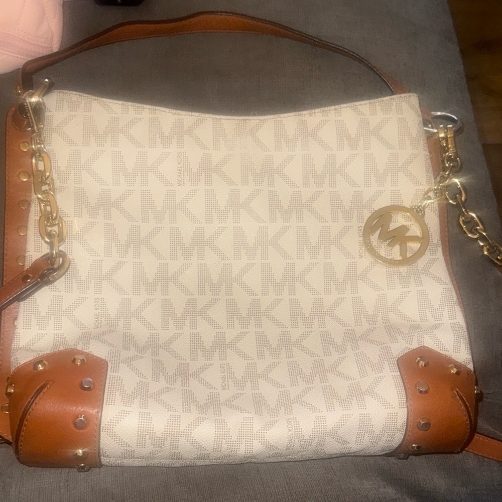 MICHAEL Michael Kors Serena Large Shoulder/crossbody Bag Signature Brown